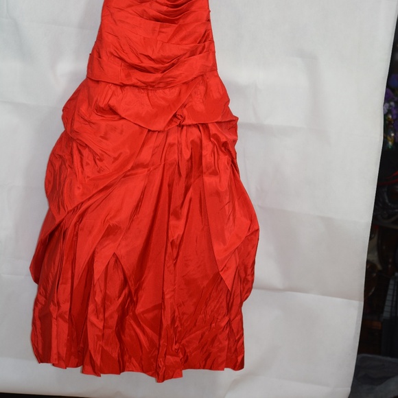 Rouched Red Sequined Beaded Dress SZ 10 NWT - Picture 6 of 15